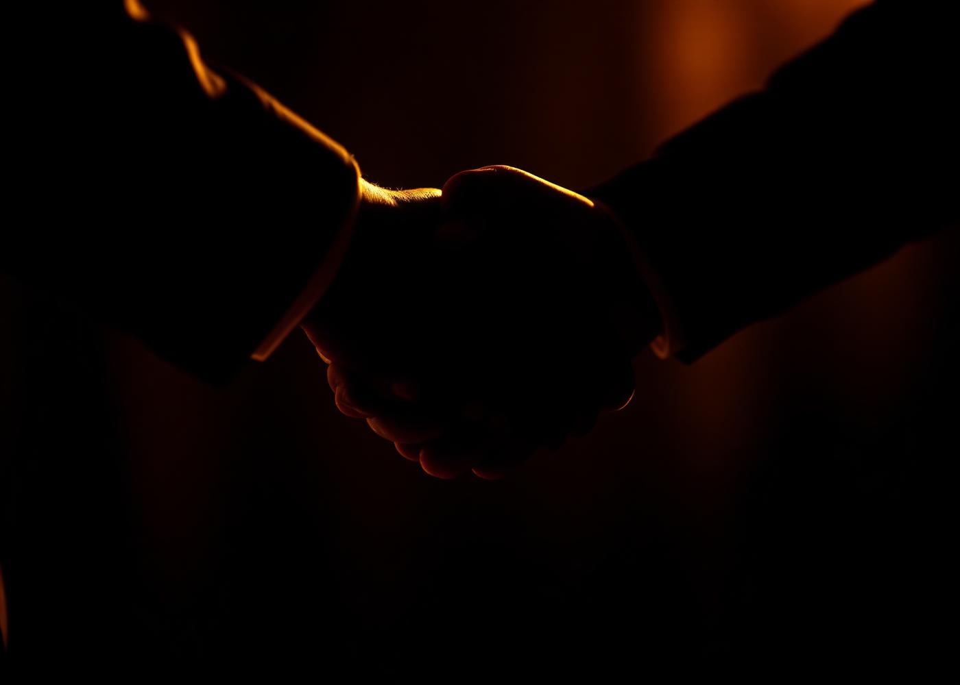 Handshake symbolising partnership